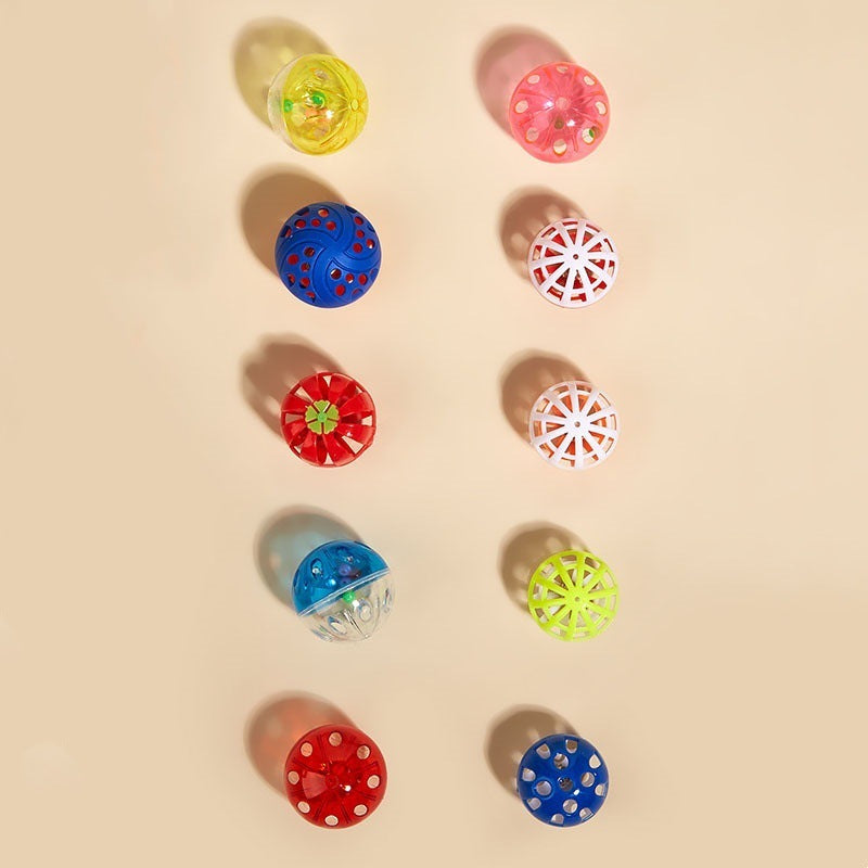 Plastic Bell Cat Teasing Ball Interactive Pet Toy for Cats - Teleplus cat teasing ball plastic bell