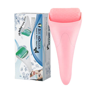 Facial Massage Ice Roller with Pink Handle for Care - Chill Out the facial massage ice roller care