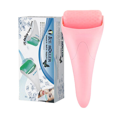 Facial Massage Ice Roller with Pink Handle for Care - Chill Out the facial massage ice roller care