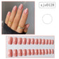 Plastic Fake Nails 24 Pieces with Glue for Fashion Finished Nail Beauty - fashion finished nail beauty