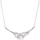 Plated 925 Inlaid Moonlight White Chalcedony Moon Shadow Cold Plum Necklace - Moonlight Necklace That’s