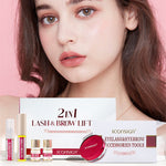 Platinum 2-in-1 Eyelash and Eyebrow Perm Kit for Cold Wave Curly Styles - Teleplus eyelash perm suit eyebrow box cold