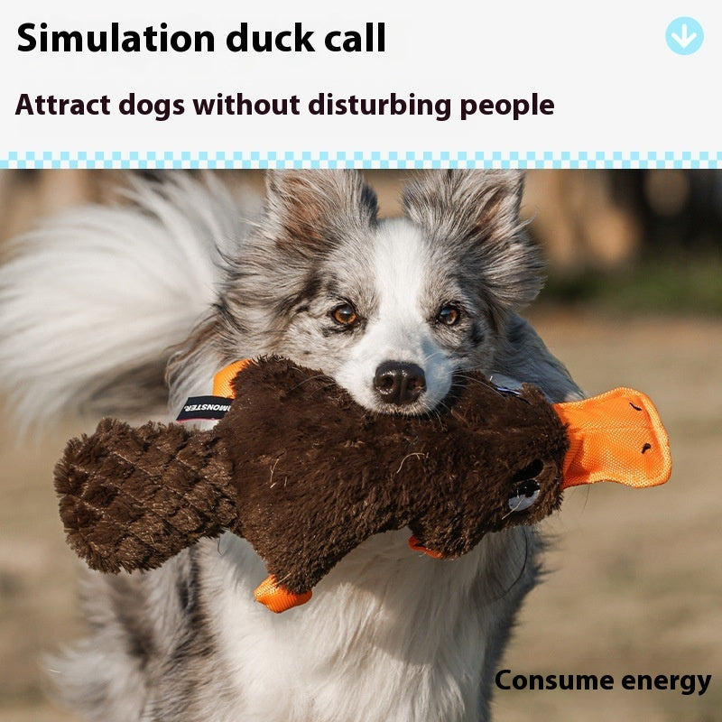 Platypus Plush Dog Toy Soft Squeaky Chew for Small and Large Dogs