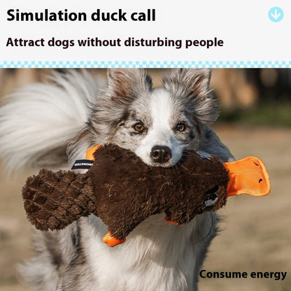 Platypus Plush Dog Toy Soft Squeaky Chew for Small and Large Dogs