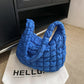 Pleated Cloud Bag Fashion Shoulder Portable Large Polyester Daily Match - Teleplus pleated cloud bag fashion shoulder