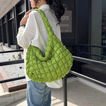Pleated Cloud Bag Fashion Shoulder Portable Large Polyester Daily Match - Teleplus pleated cloud bag fashion shoulder