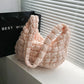 Pleated Cloud Bag Fashion Shoulder Portable Large Polyester Daily Match - Teleplus pleated cloud bag fashion shoulder