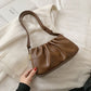 Pleated Cloud Bag Underarm Leather Shoulder Messenger in Multiple Colors - pleated cloud bag underarm texture shoulder