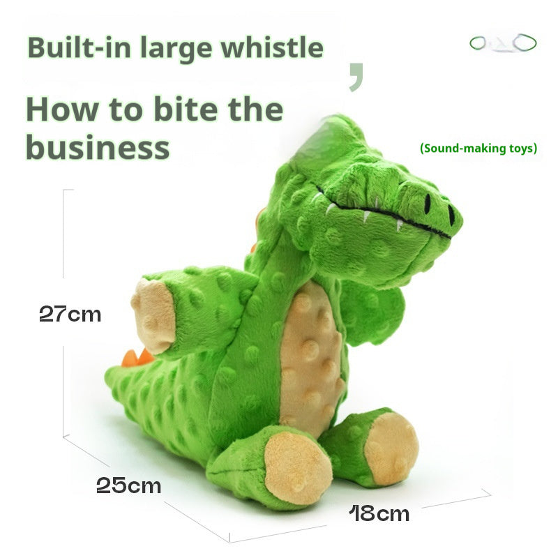 Plush Animal Pet Toys Set Crocodile Elephant Shark Soft Chew Toy for Small Pets - Teleplus