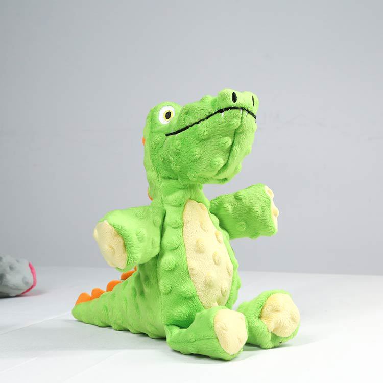 Plush Animal Pet Toys Set Crocodile Elephant Shark Soft Chew Toy for Small Pets - Teleplus