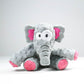 Plush Animal Pet Toys Set Crocodile Elephant Shark Soft Chew Toy for Small Pets - Teleplus