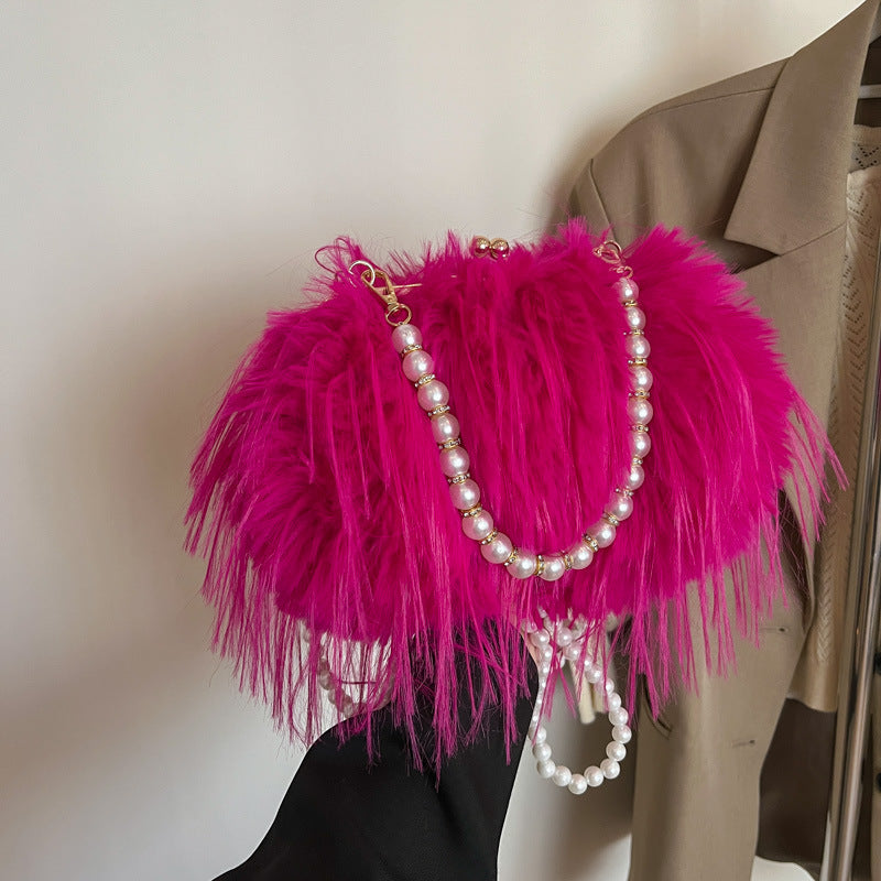 Plush Bag Sweet Girl Portable Crossbody for Girls in Multiple Colors - Teleplus plush bag sweet girl portable