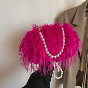 Plush Bag Sweet Girl Portable Crossbody for Girls in Multiple Colors - Teleplus plush bag sweet girl portable