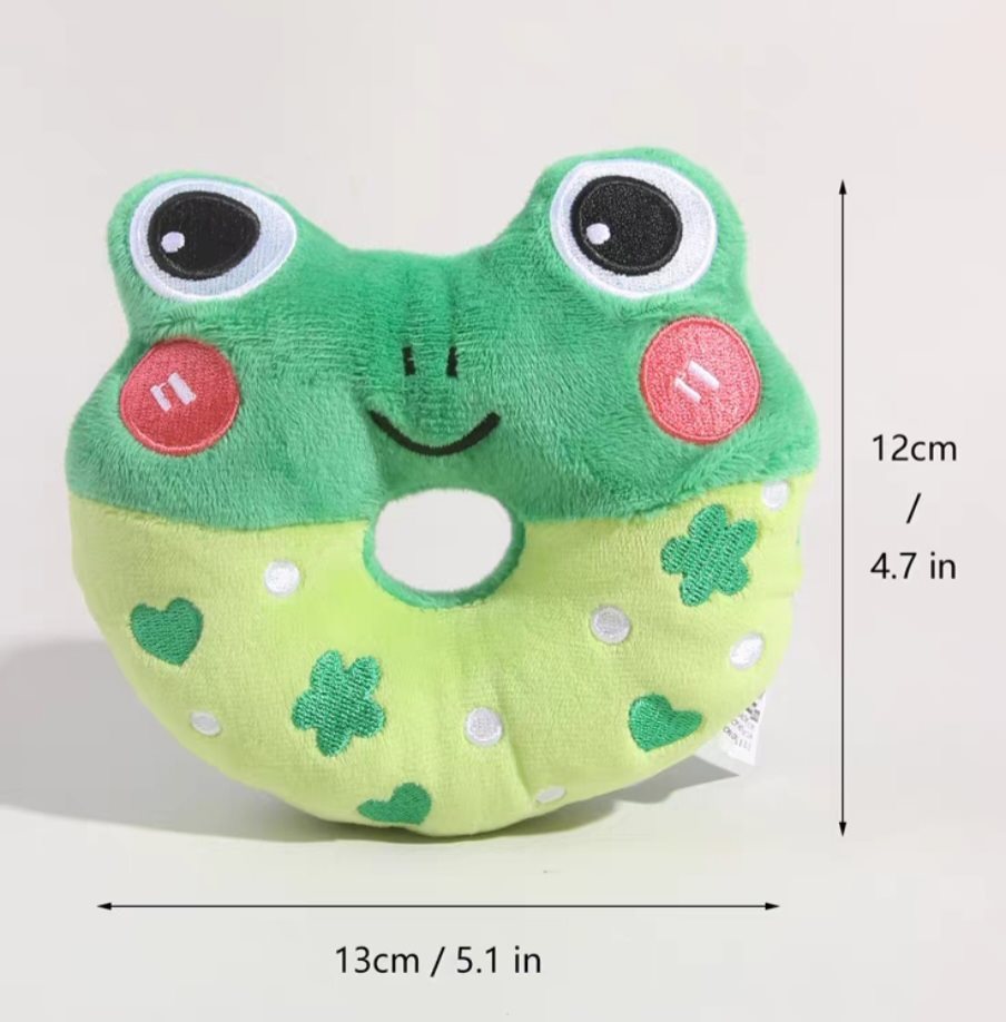 Plush Cat Toys Bear Unicorn Frog Soft Stuffed Pet Toy for Cats and Kittens - Teleplus