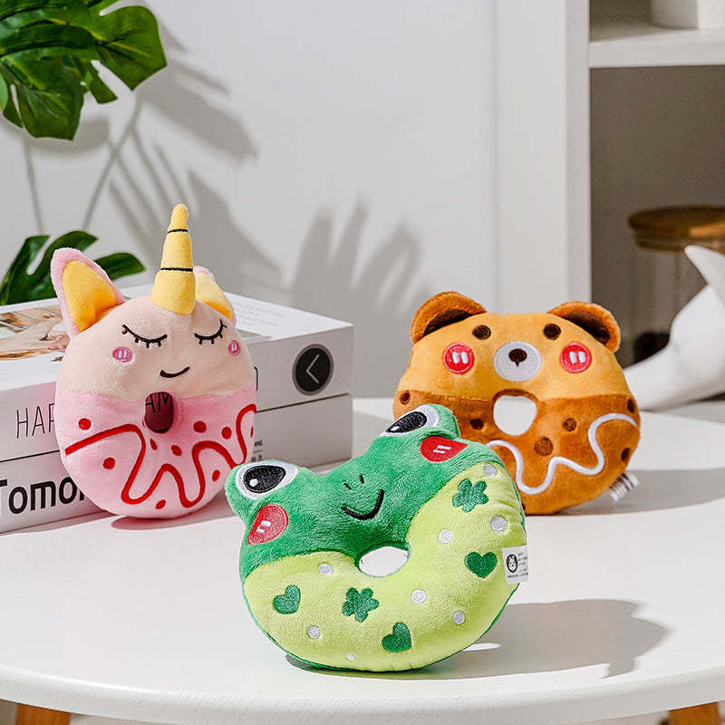 Plush Cat Toys Bear Unicorn Frog Soft Stuffed Pet Toy for Cats and Kittens - Teleplus