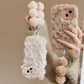 Plush Chain Applicable Phone Lanyard with Furry Bracket and Shockproof Flannel - Teleplus plush chain applicable phone