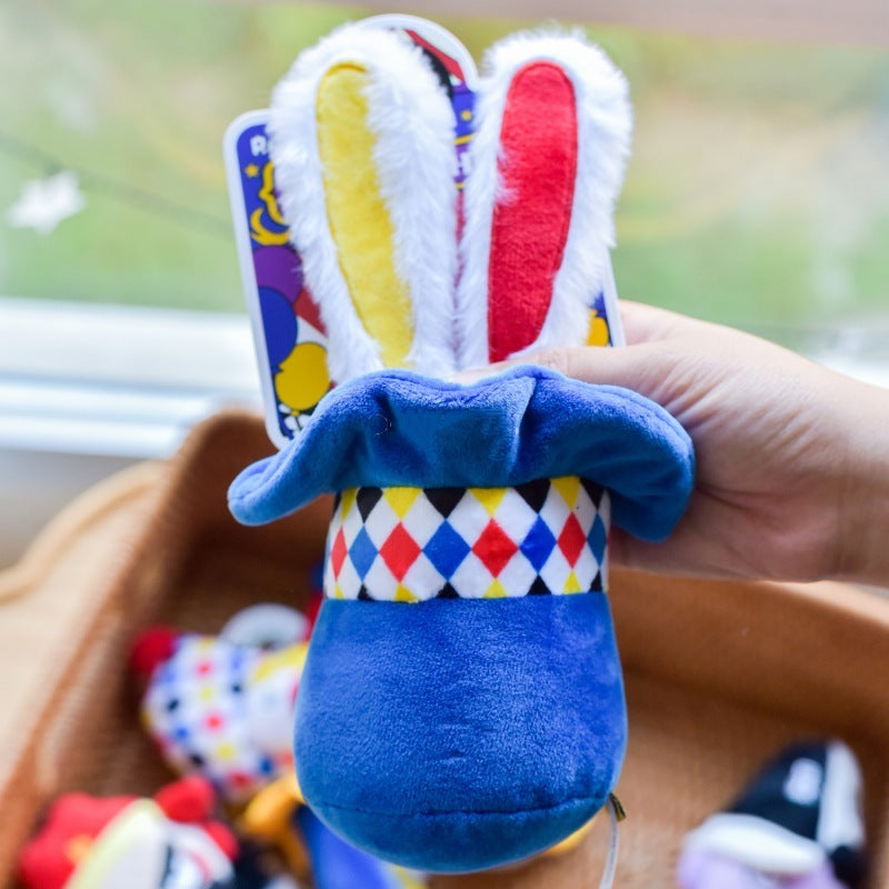 Plush Dog Toy with Squeaker Rabbit Design Interactive Pet Chew