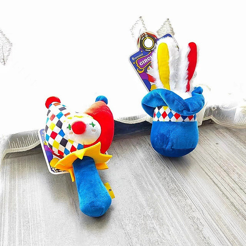 Plush Dog Toy with Squeaker Rabbit Design Interactive Pet Chew