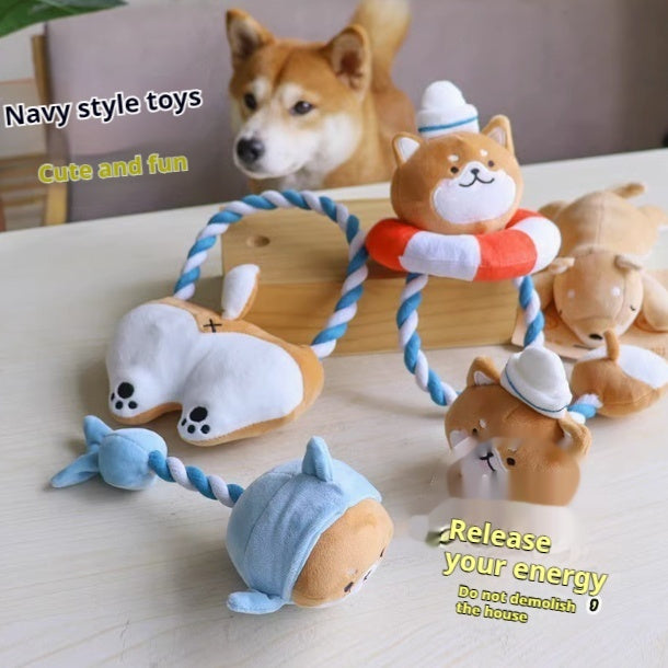 Plush Dog Toys Cute Xiaojiu Animal Chew Toy for Small and Medium Dogs - Teleplus