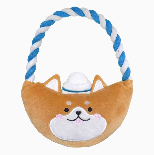 Plush Dog Toys Cute Xiaojiu Animal Chew Toy for Small and Medium Dogs - Teleplus