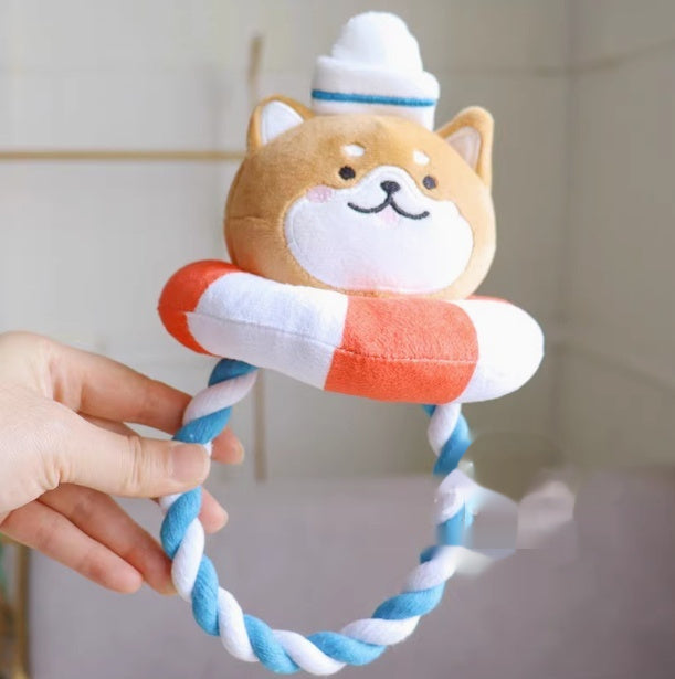 Plush Dog Toys Cute Xiaojiu Animal Chew Toy for Small and Medium Dogs - Teleplus