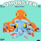 Plush Octopus Cat Toy Blue and Orange Soft Chew for Indoor Cats - Teleplus