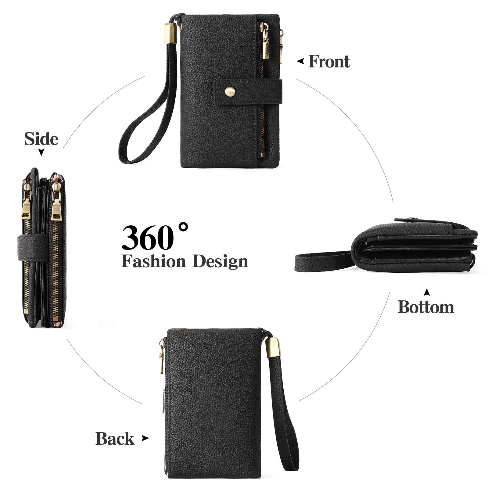 Polyester Bag with Gift Box Anti-Theft Swiping for Daily Use in Dark Colors - anti-theft swiping [with gift box]