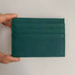 Polyester Card Holder for Daily Use in Multiple Colors US CHF - Ultra-Thin Dark Green Layer Cowhide card holder united