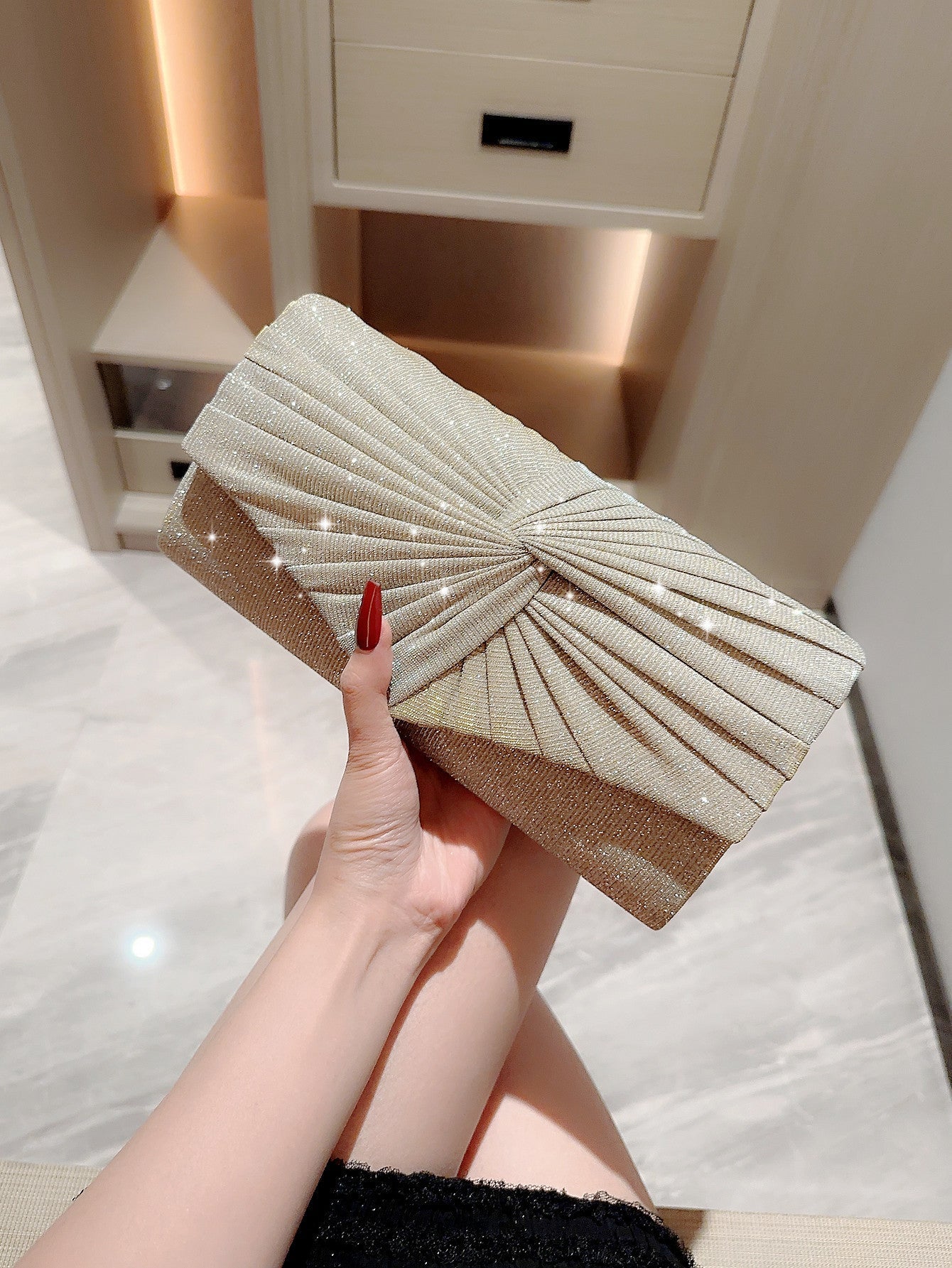 Polyester Evening Bag for Banquet Clutch Dress Dinner Accessories - Teleplus dinner clutch dress evening bag banquet