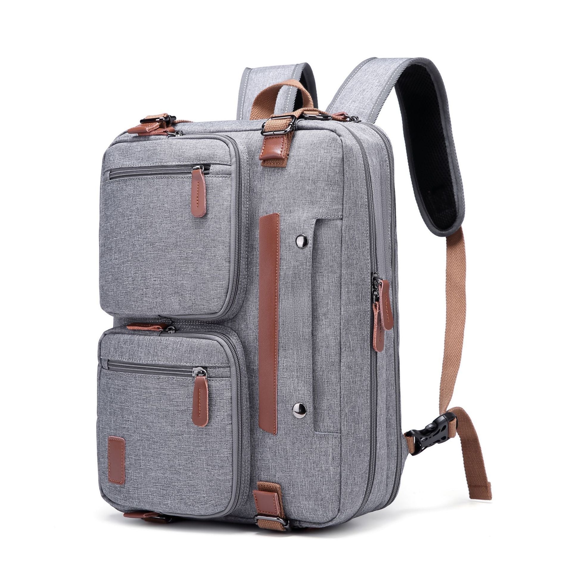 Polyester Laptop Bag Business Backpack Black Blue White Grey for Men Women