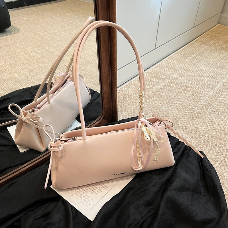 Polyester PU Soft Suitcase Pillow Bag with Double Shoulder Strap Black Pink Gray White - Teleplus