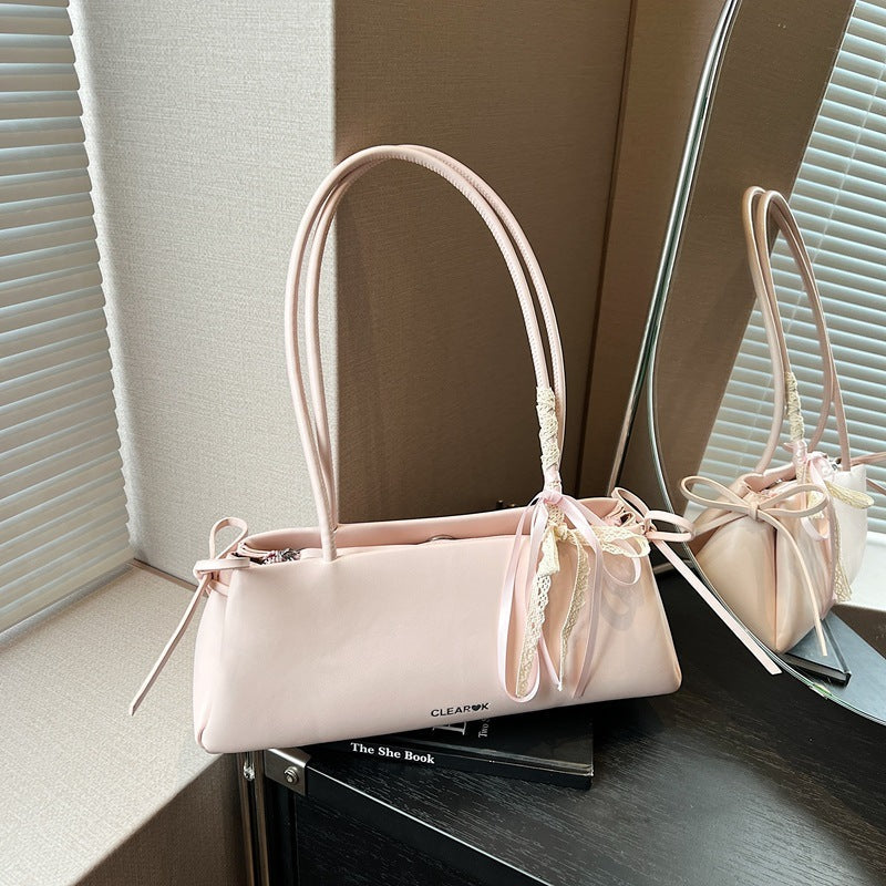 Polyester PU Soft Suitcase Pillow Bag with Double Shoulder Strap Black Pink Gray White - Teleplus