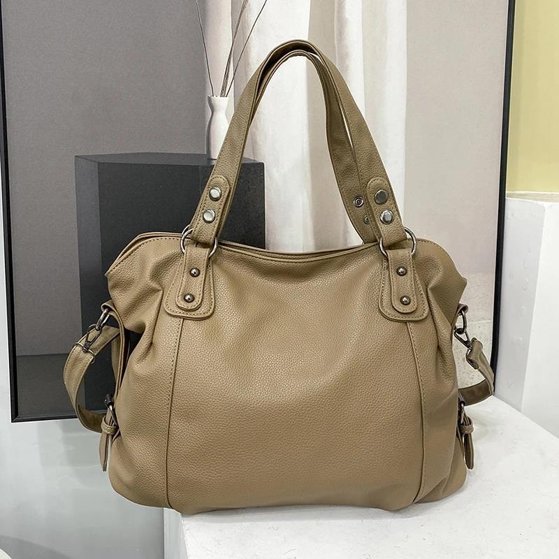 Polyester Shoulder Crossbody Bag with Zip Pocket and Inner Phone Compartment - Teleplus handbag simple shoulder