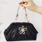 Polyester Shoulder Messenger Bag with Chain and Diamond Detailing - Teleplus Diamonds dinner bag shoulder messenger