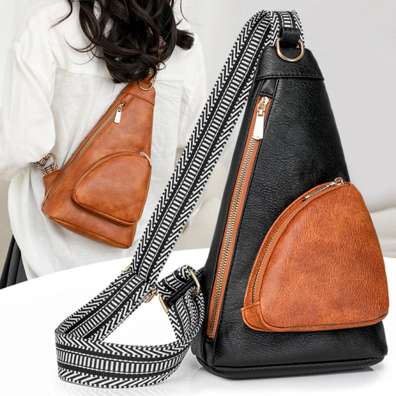 Polyester Shoulder Messenger Bag with Contrast Stitching for Daily Use in United States - Teleplus US shoulder