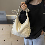 Polyester Travel Tote Bag Medium Soft Foldable Urban Lining Zipper Pocket - with Teleplus