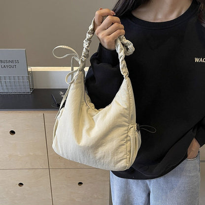 Polyester Travel Tote Bag Medium Soft Foldable Urban Lining Zipper Pocket - with Teleplus