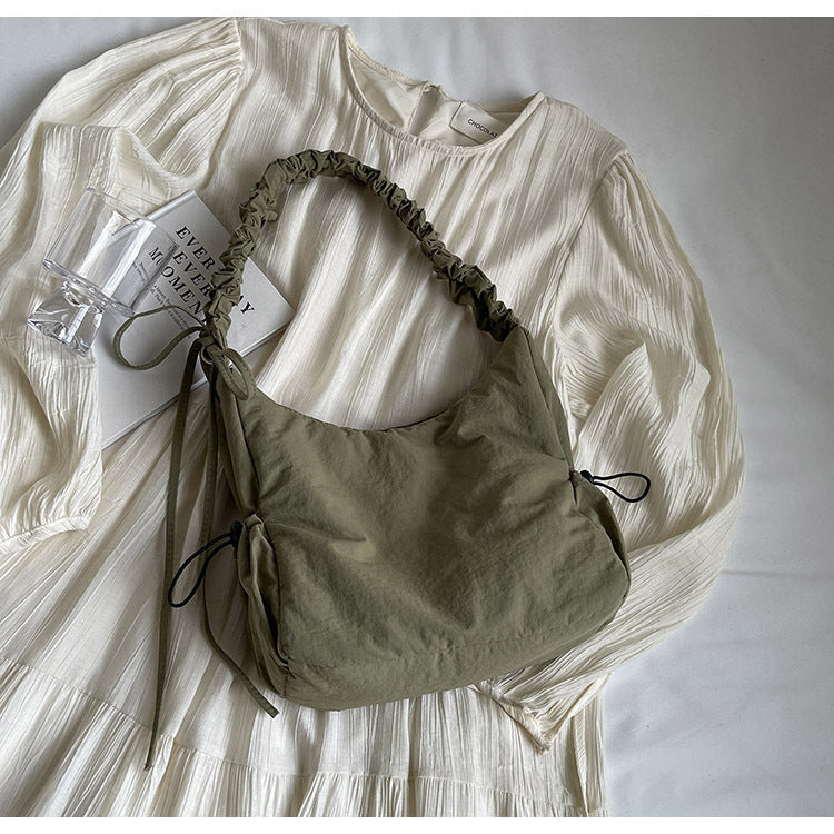 Polyester Travel Tote Bag Medium Soft Foldable Urban Lining Zipper Pocket - with Teleplus