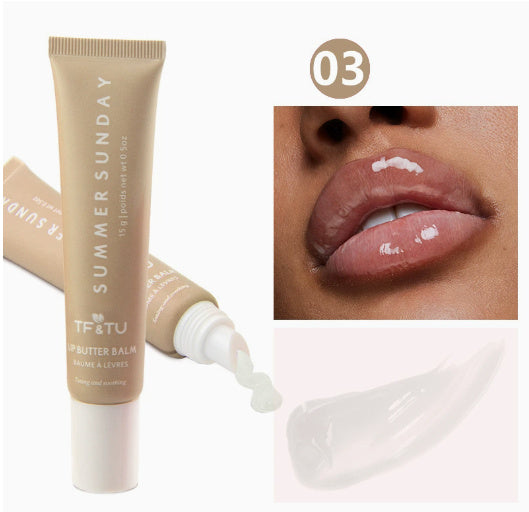 Polypeptide Lip Gloss with Water Light Packaging in Soft Fog Finish - Teleplus polypeptide lip gloss butter cream