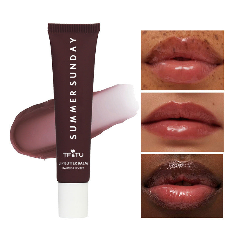 Polypeptide Lip Gloss with Water Light Packaging in Soft Fog Finish - Teleplus polypeptide lip gloss butter cream