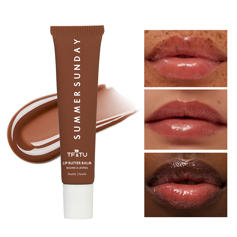 Polypeptide Lip Gloss with Water Light Packaging in Soft Fog Finish - Teleplus polypeptide lip gloss butter cream