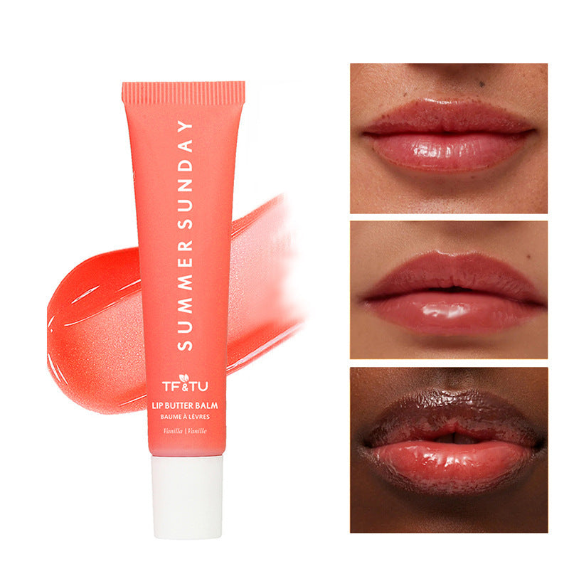 Polypeptide Lip Gloss with Water Light Packaging in Soft Fog Finish - Teleplus polypeptide lip gloss butter cream