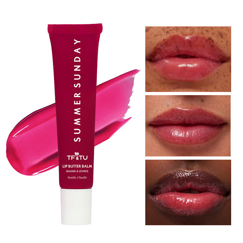 Polypeptide Lip Gloss with Water Light Packaging in Soft Fog Finish - Teleplus polypeptide lip gloss butter cream