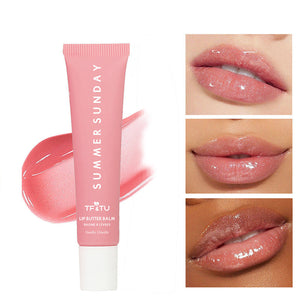 Polypeptide Lip Gloss with Water Light Packaging in Soft Fog Finish - Teleplus polypeptide lip gloss butter cream