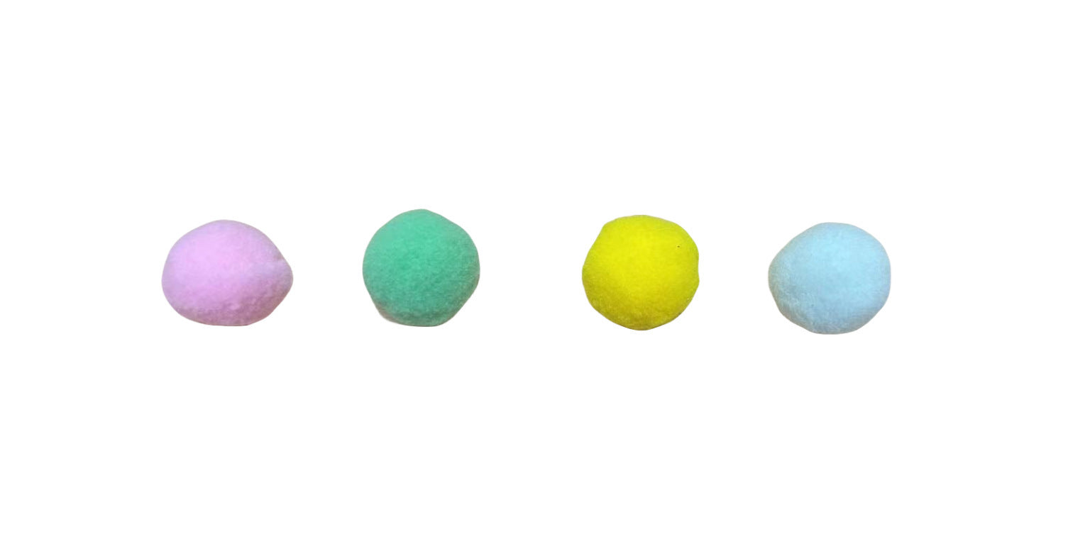 Pompons Firing Guns Set Random Color Pet Toys Polyester Assorted Packs - Teleplus firing guns pompons