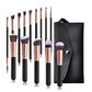 Rose Gold Makeup Brush Set with Artificial Fiber Black Brushes - Unleash Your Inner Artist black makeup brushes
