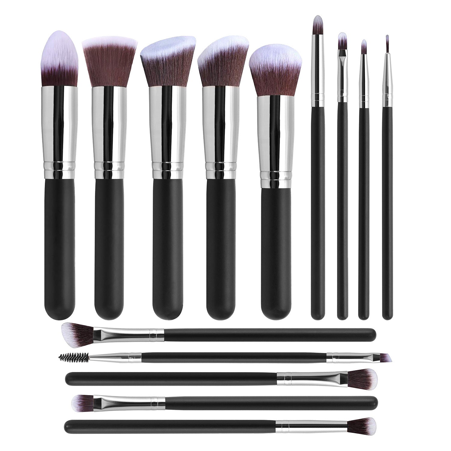 Rose Gold Makeup Brush Set with Artificial Fiber Black Brushes - Unleash Your Inner Artist black makeup brushes