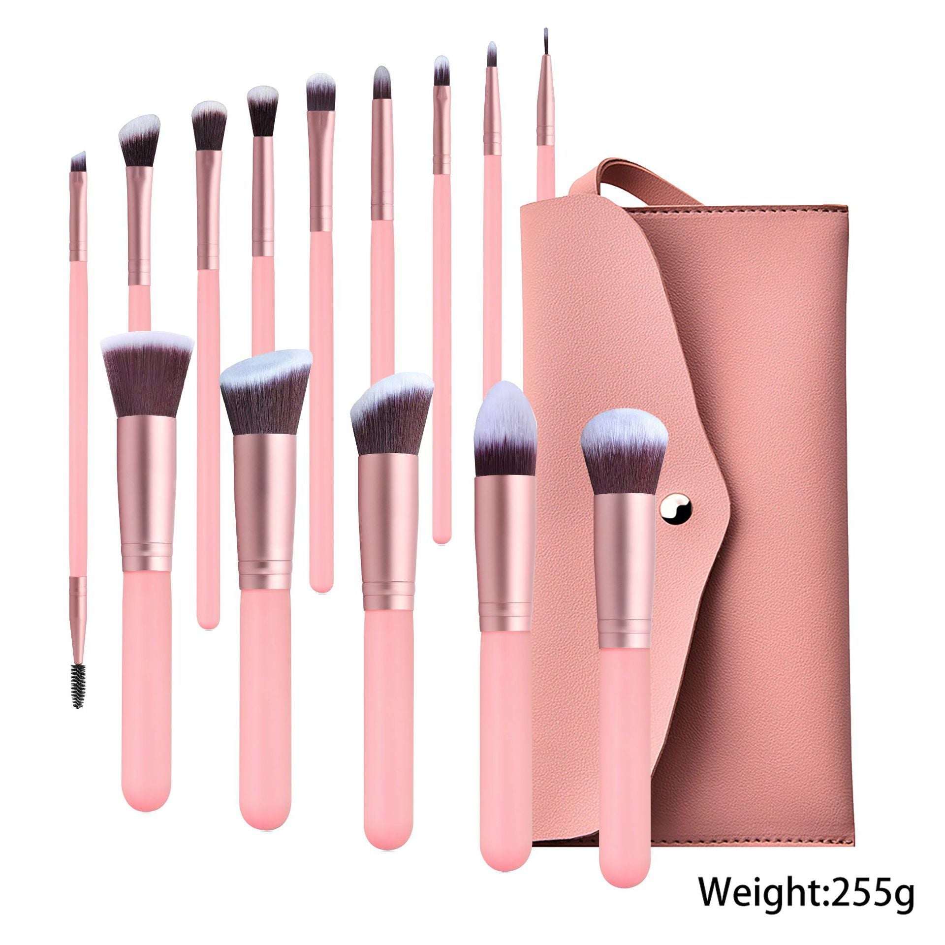 Rose Gold Makeup Brush Set with Artificial Fiber Black Brushes - Unleash Your Inner Artist black makeup brushes