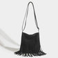 Popular Shoulder Bag with Artistic Tassel and Simple Design in Synthetic Leather - artistic tassel simple popular
