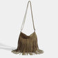 Popular Shoulder Bag with Artistic Tassel and Simple Design in Synthetic Leather - artistic tassel simple popular